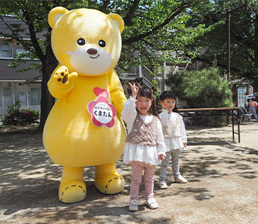2026年4月26日 かさいこども食堂マルシェ参加者とくまたんの写真