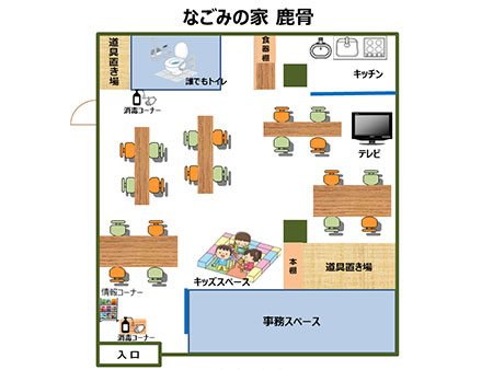 なごみの家　鹿骨　レイアウト